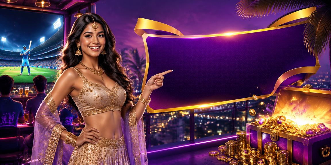 Bollywood-themed cricket betting interface for Indian players