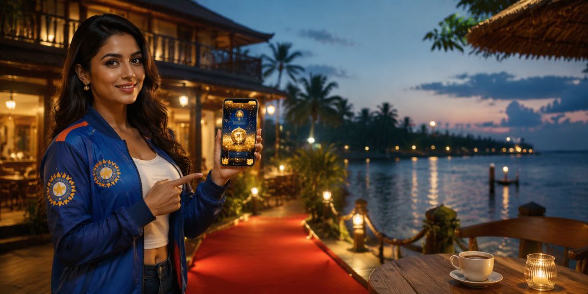 Kerala cricket betting on smartphones with cricket game in background