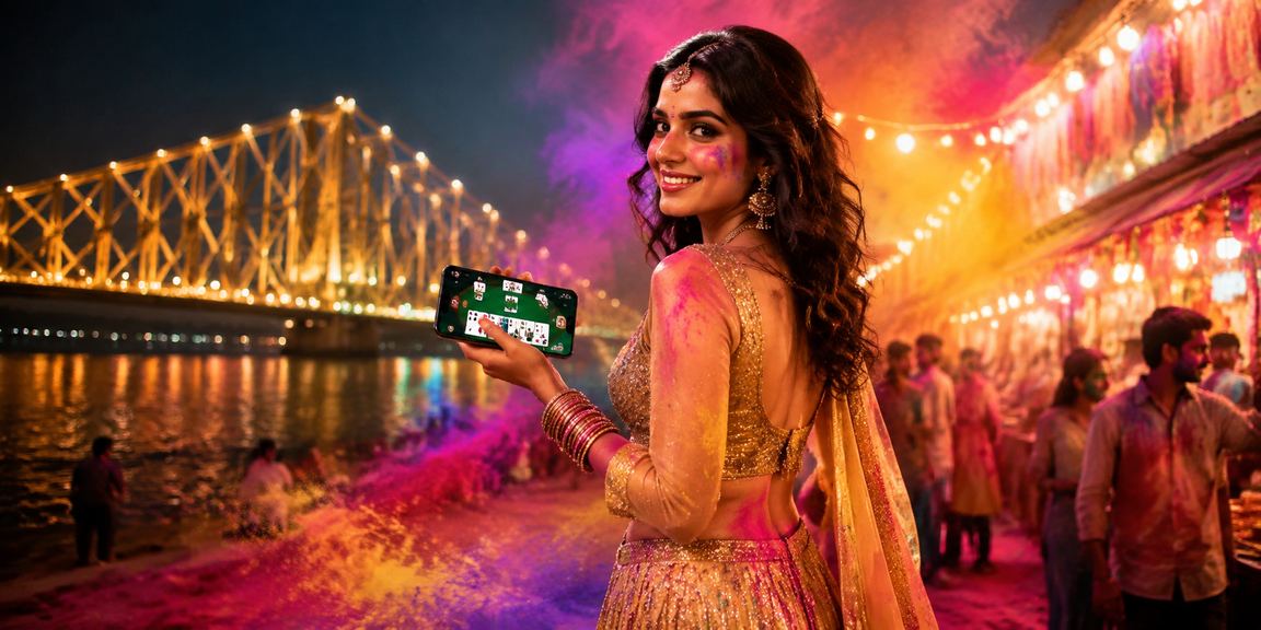 Vibrant Kolkata cityscape with Howrah Bridge highlighting Indian culture