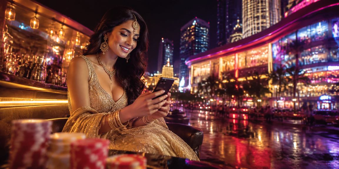 Mumbai cityscape with lottery and festive themes reflecting user engagement
